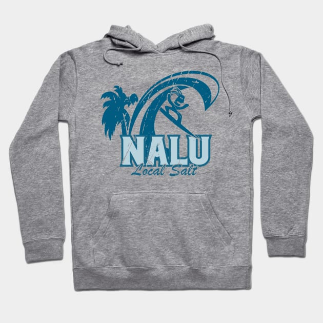 Nalu Local Salt Surfing Hoodie by badtuna